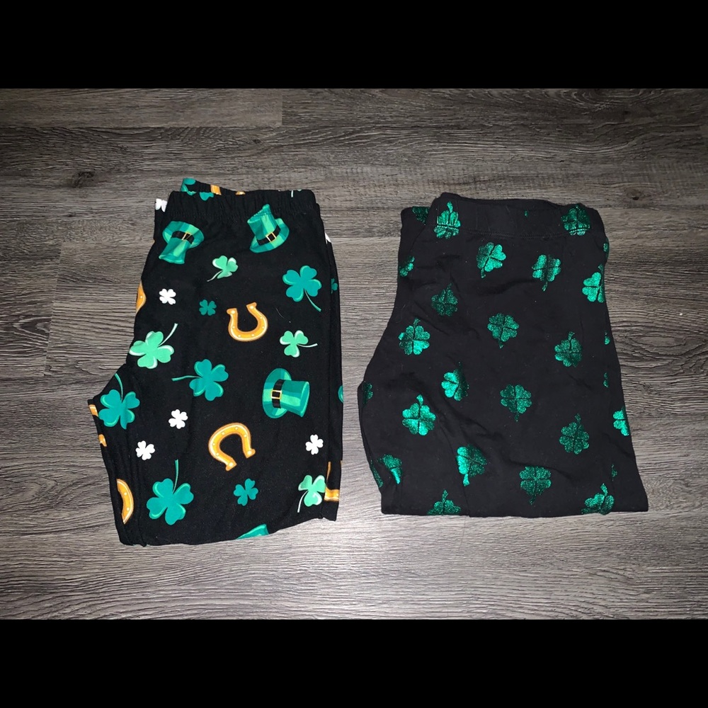 No boundaries st Patrick’s day Capri leggings